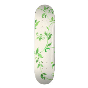 Watercolor verlässt Muster Skateboard