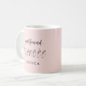 Watercolor-Verlobungs-Mitteilungsentwurf Kaffeetasse (Vorderseite Links)