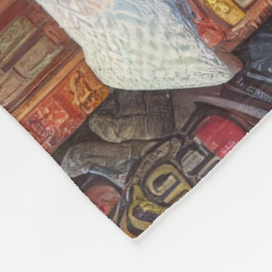 Watercolor Village Weihnachtsmotifs Urlaub Fleecedecke (Ecke)