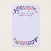 Watercolor Vine Earring Necklace Jewelry Display  (Vorderseite)