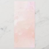 Watercolor Vino Before Vows Wine Menu Menükarte (Rückseite)