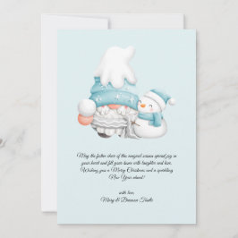 Watercolor Vintage Weihnachten Winter Gnome