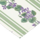 Watercolor violets and stripes tischdecke (Schrägansicht)