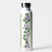 Watercolor violets and stripes trinkflasche (Links)