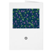 Watercolor violets on blue (Hinten)