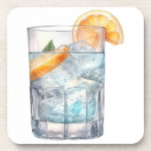 WATERCOLOR VODKA AUF DEN FELSEN GETRÄNKEUNTERSETZER (Vorderseite)