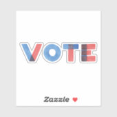 Watercolor VOTE Custom Cut Vinyl Decal Sticker (Blatt)