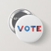 Watercolor VOTE-Taste - 2,25 Zoll Button (Vorne & Hinten)