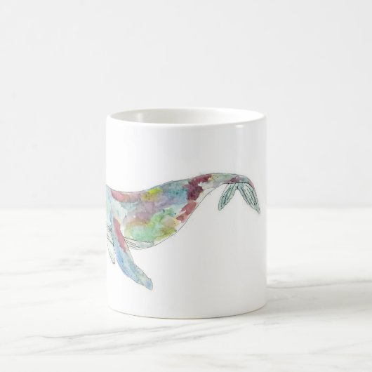 Watercolor-Wal-Tasse Kaffeetasse (Mittel)