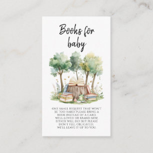 Watercolor Wald Forelle Pink Books for Baby Begleitkarte