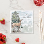 Watercolor Wald Forest Doe Baby Dusche Serviette (Beispiel)