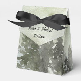 Watercolor-Wald Geschenkschachtel