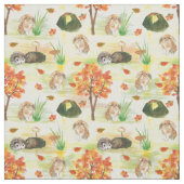 Watercolor Wald Kaninchen, Igel Stoff (Muster)