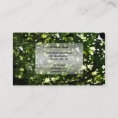 WATERCOLOR WALDBESTAND Designer Visitenkarte (Rückseite)