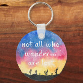 Watercolor Wanderlust Schlüsselanhänger (Vorderseite)
