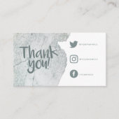 Watercolor waschen danke Soziallinks einfügen Kart Begleitkarte (Vorderseite)