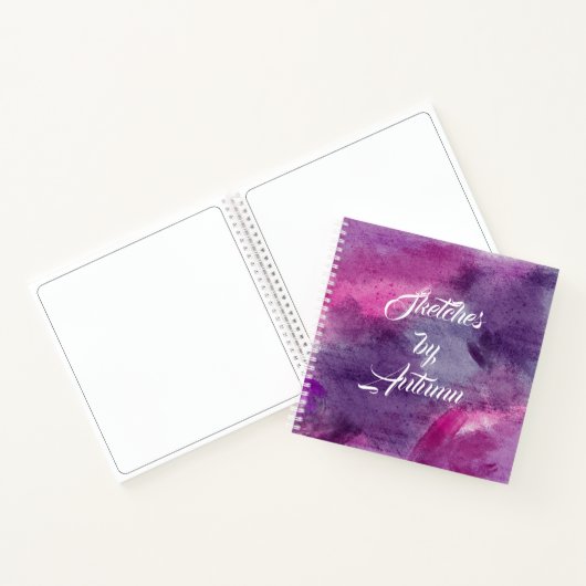 Watercolor Wash Anpassbare Skizze Notizblock (Innenseite)