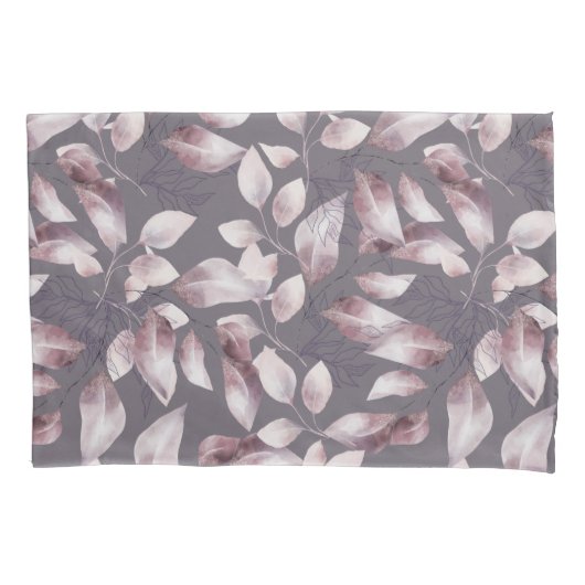 Watercolor Wash BG & Handlackiertes Wasserfarbelem Kissenbezug (Vorderseite-Links)