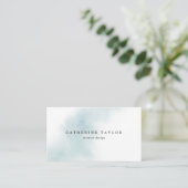 Watercolor Wash | Blue Business Card Visitenkarte (Stehend Vorderseite)