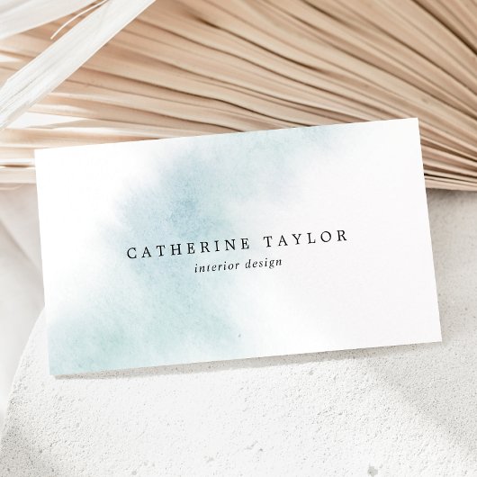 Watercolor Wash | Blue Business Card Visitenkarte
