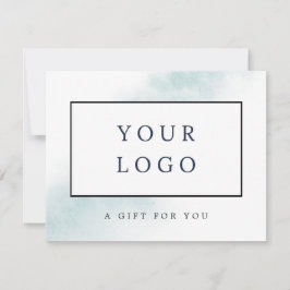 Watercolor Wash | Blue Gift Certificate