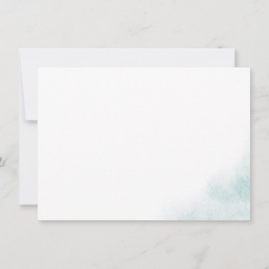 Watercolor Wash | Blue Multipurpose Card (Rückseite)