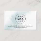 Watercolor Wash | Blue Small Business Erinnerung Terminkarte (Vorderseite)