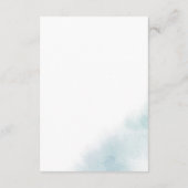 Watercolor Wash | Blue Wünschwell Card Begleitkarte (Rückseite)