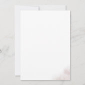 Watercolor Wash | Blush Baptisk Einladung (Rückseite)