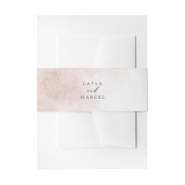 Watercolor Wash | Blush Briand Groom Wedding Einladungsbanderole