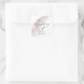 Watercolor Wash | Blush Wedding Umschlag Aufkleber (Tasche)