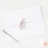 Watercolor Wash | Blush Wedding Umschlag Aufkleber (Umschlag)
