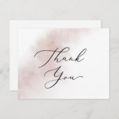 Watercolor Wash | Dankeschön-Karte Dankeskarte (Vorne/Hinten)
