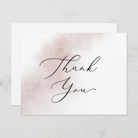 Watercolor Wash | Dankeschön-Karte Dankeskarte (Vorne/Hinten)
