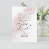 Watercolor Wash | Einladung des Abends "Blush" (Stehend Vorderseite)