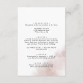 Watercolor Wash | Einladung des Abends "Blush" (Rückseite)