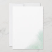 Watercolor Wash | Green Let's Celebrate Einladung (Rückseite)