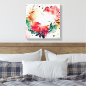 Watercolor Wash Heart # 4 Leinwanddruck (Insitu (Schlafzimmer))