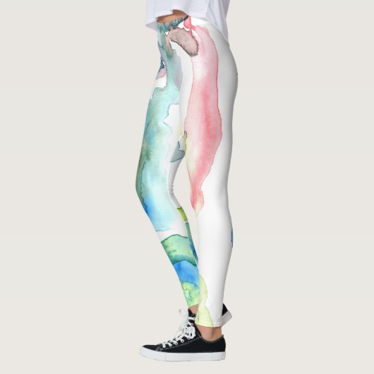 Watercolor Wash Leggings (Links)