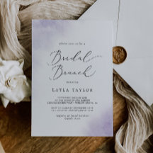 Watercolor Wash | Lila Bridal Brunch