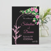 Watercolor Wash | Lila Einladung (Stehend Vorderseite)