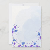 Watercolor Wash | Lila Einladung zur Hochzeit (Rückseite)