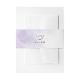 Watercolor Wash | Lila Hochzeit Einladungsbanderole