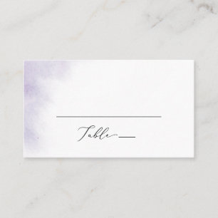 Watercolor Wash Lila Hochzeit Platzkarte