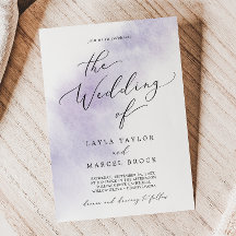 Watercolor Wash | Lila Hochzeit von