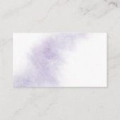 Watercolor Wash | Lila Hochzeiten Website-UAWG Begleitkarte (Rückseite)