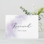 Watercolor Wash | Lila reserviertes Zeichen (Stehend Vorderseite)