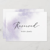 Watercolor Wash | Lila reserviertes Zeichen (Vorne/Hinten)