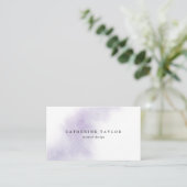 Watercolor Wash | Lila Visitenkarte (Stehend Vorderseite)