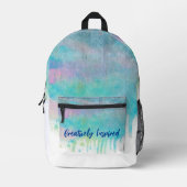 Watercolor Wash Rucksack (Vorderseite)